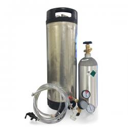 Ball Lock Kegging System w/Used Keg - Filled CO2 Tank (In-Store Pickup)