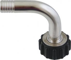 Blichmann Stainless QuickConnector - 1/2in. 90 Deg Elbow Barb