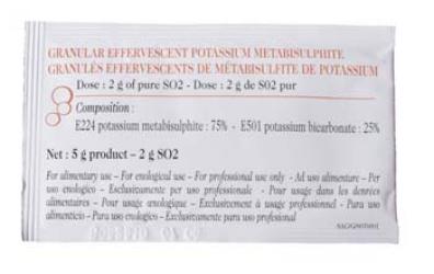 Effervescent SO2 Granules 2 Grams (1 Packet)