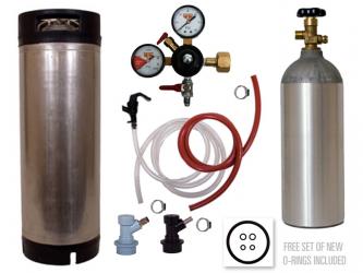 Basic Homebrew Keg Kit - Used Ball Lock Keg