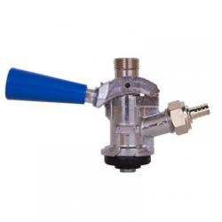 American "D" Sanke Keg Tap (Coupler) - Blue Lever