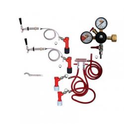 Draft Beer Refrigerator Keg Kit - Double Tap - PIN LOCK