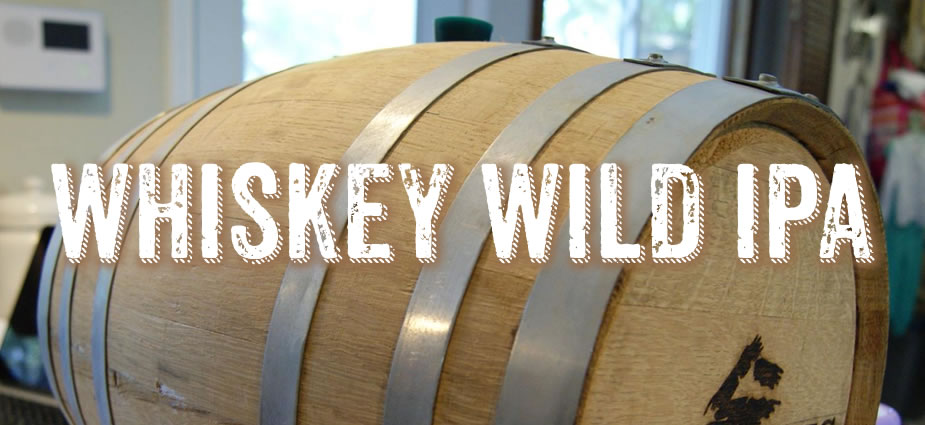 Aging hoppy beers in whiskey barrels with wild yeast